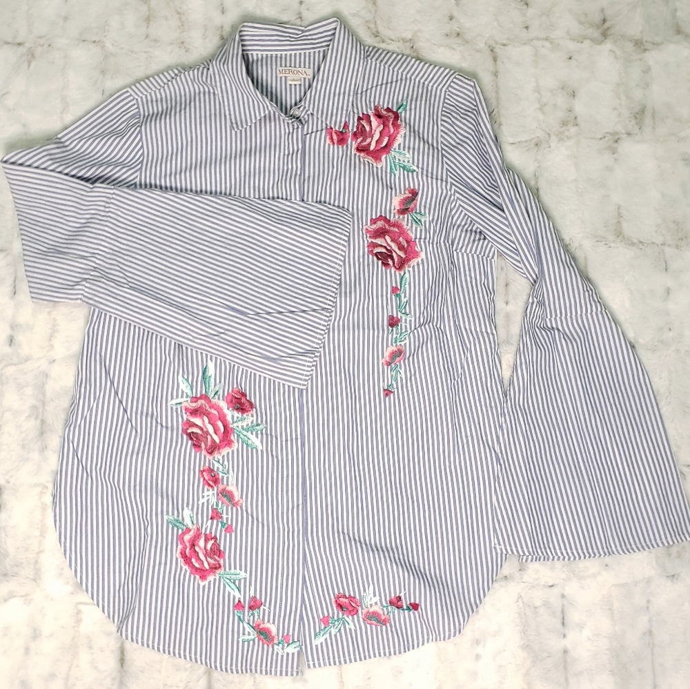 MERONA Button Down Top